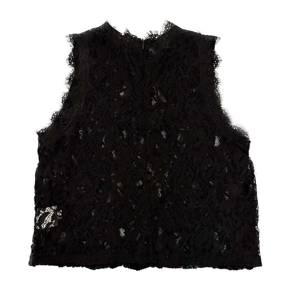 CHICWISH Black Lace and Rope Sleeveless‎ Cropped Top - Size Small - Picture 3 of 3